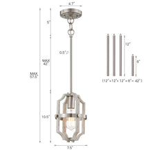 Load image into Gallery viewer, Industrial Mini Pendant Lighting,White Wood Gain