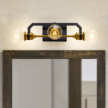 Load image into Gallery viewer, 3-Light Bathroom Vanity Light Fixtures,Warm Brass and Bronze Finish