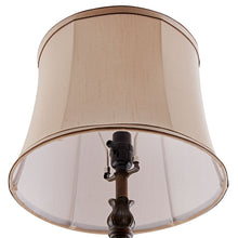 Load image into Gallery viewer, 26"H Table Lamp Set of 2 with Round Beige Shade , Brown Marble