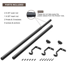 Load image into Gallery viewer, 1 Inch Sturdy  Window Curtain Rod