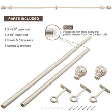 Load image into Gallery viewer, 1 Inch Indoor/Outdoor Window Curtain Rod