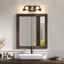 Load image into Gallery viewer, 3-Light Bathroom Vanity Light Fixtures,Warm Brass and Bronze Finish