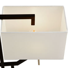 Load image into Gallery viewer, Modern USB Bedside Table Lamp,Matte Black and Brushed Nickel