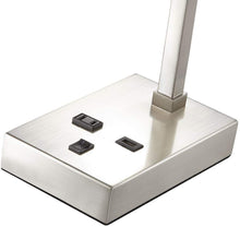 Load image into Gallery viewer, Modern Desk Table Lamp with USB and AC Power Outlet