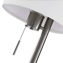 Load image into Gallery viewer, Modern Table Lamp with USB Port,Brushed Nickel