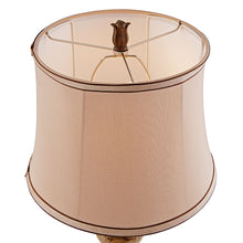 Load image into Gallery viewer, 26"H Table Lamp Set of 2 with Round Beige Shade , Brown Marble