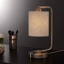 Load image into Gallery viewer, Modern USB Table Lamp,Brushed Steel