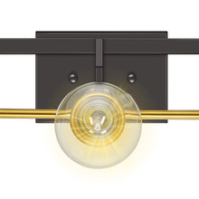 Load image into Gallery viewer, 3-Light Bathroom Vanity Light Fixtures,Warm Brass and Bronze Finish