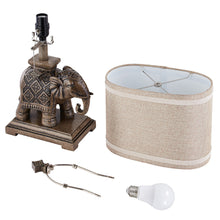Load image into Gallery viewer, Royal Elephant Table Lamp for Bedroom,Bulb Included