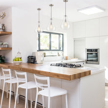 Load image into Gallery viewer, Round Mini Pendent with Clear Glass,Brushed Nickel