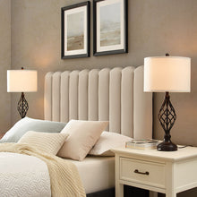 Load image into Gallery viewer, 2-Pack 28"H Bedside Table Lamp with USB Port, Bronze