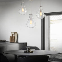 Load image into Gallery viewer, Round Mini Pendent with Clear Glass,Brushed Nickel