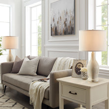 Load image into Gallery viewer, Beside Table Lamp Set of 2 with White Linen Shade