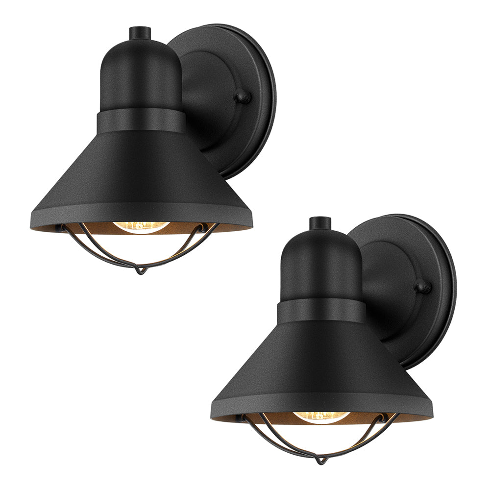 2-Pack Outdoor Wall Light Fixtures,Black