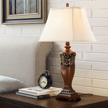 Load image into Gallery viewer, 2-Pack 30&quot;H Bedside Table Lamp,Traditinal Wood Finish
