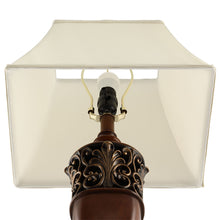 Load image into Gallery viewer, 2-Pack 30&quot;H Bedside Table Lamp,Traditinal Wood Finish
